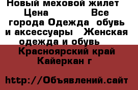 Новый меховой жилет › Цена ­ 14 000 - Все города Одежда, обувь и аксессуары » Женская одежда и обувь   . Красноярский край,Кайеркан г.
